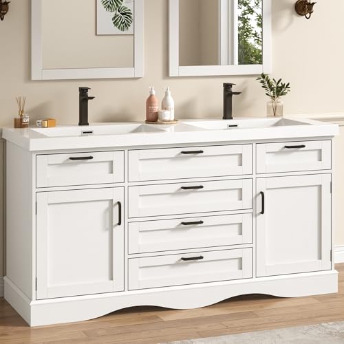 jiteentarou 59" Bathroom Vanities Cabinet with Double Sink Combo,Moder — Our recommended pick for most buyers