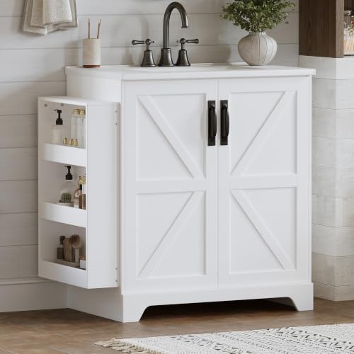 HOPUBUY HOPUBUY 36" Bathroom Vanity with Sink, Farmhouse Vanities — Our recommended pick for most buyers
