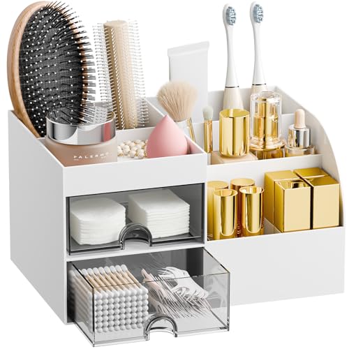 fanado Makeup Organizer with 2 Drawers, Makeup Organizers Countertop f — Build quality and design details up close