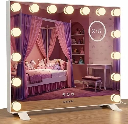 Glovalife Vanity Mirror with Lights, Large Hollywood Lighted Mirror, L — Durability testing under extreme conditions