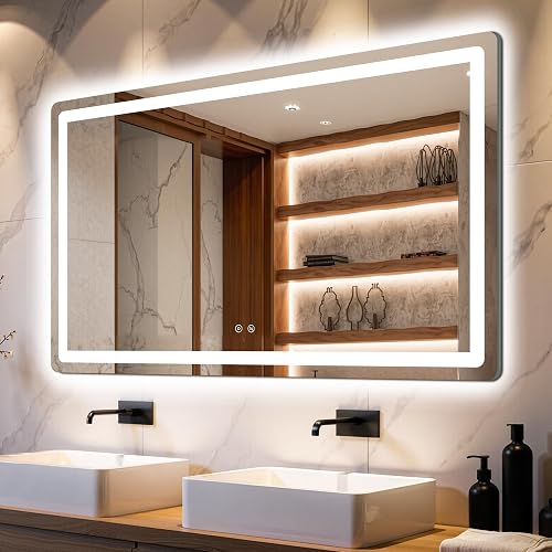 Delma LED Bathroom Mirror with Lights, 30x50 Vanity Mirror for Bathroo — Complete testing methodology overview